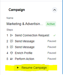 Resume campaign
